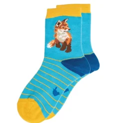 Wrendale Designs By Hannah Dale Childrens 6 to 8½ Bamboo Socks - Born To Be Wild