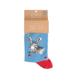 Wrendale Designs By Hannah Dale Childrens 9 to 12 Bamboo Socks - Gentle Jack