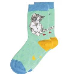 Wrendale Designs By Hannah Dale Childrens 9 to 12 Bamboo Socks - Ladybird12
