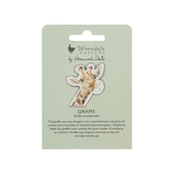 Wrendale Designs by Hannah Dale Pin Badge - Flowers - Giraffe