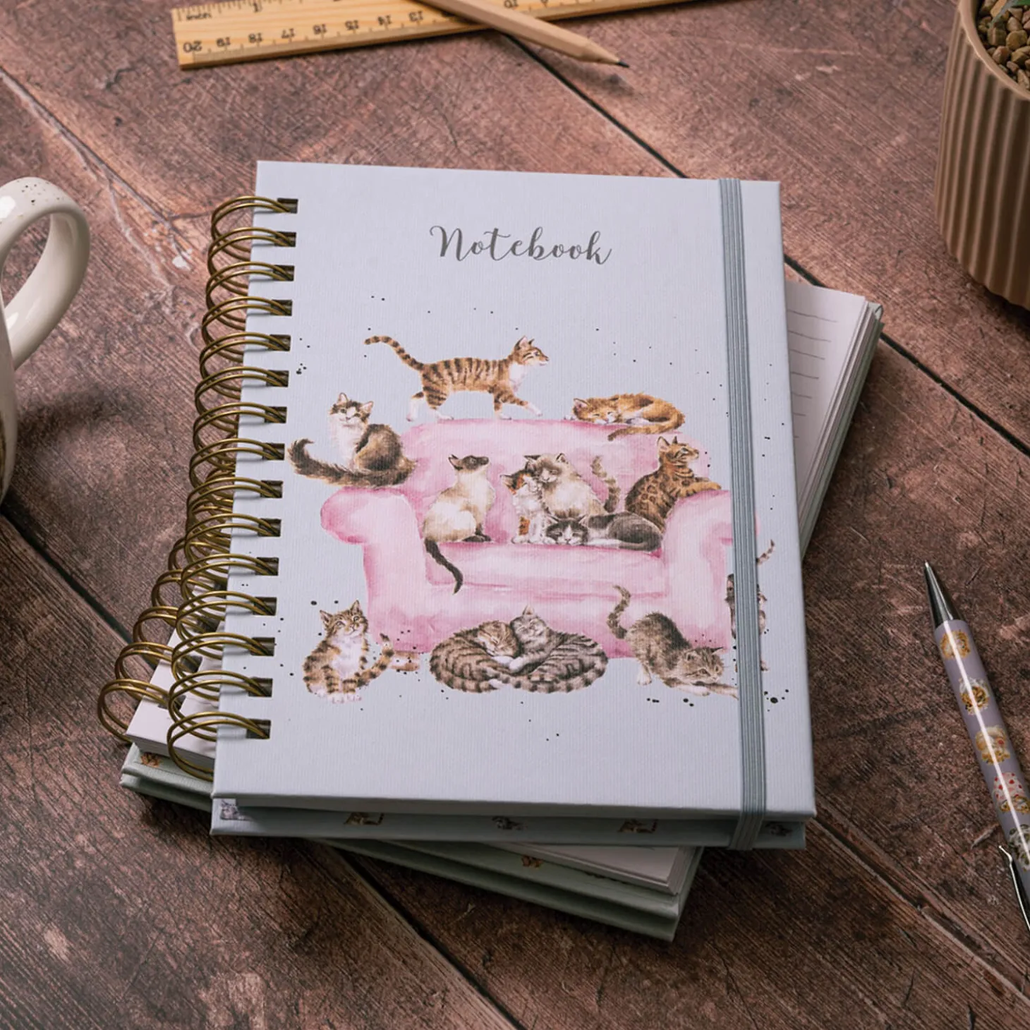 Wrendale Designs by Hannah Dale A5 Notebook - Cattitude