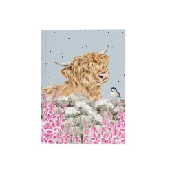 Wrendale Designs by Hannah Dale A6 Notebook - Just For Moo - Highland Cow