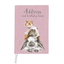 Wrendale Designs by Hannah Dale Address & Birthday Book - Piggy In The Middle
