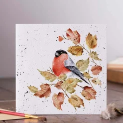 Wrendale Designs by Hannah Dale Card - Bold & Beautiful - Bullfinch