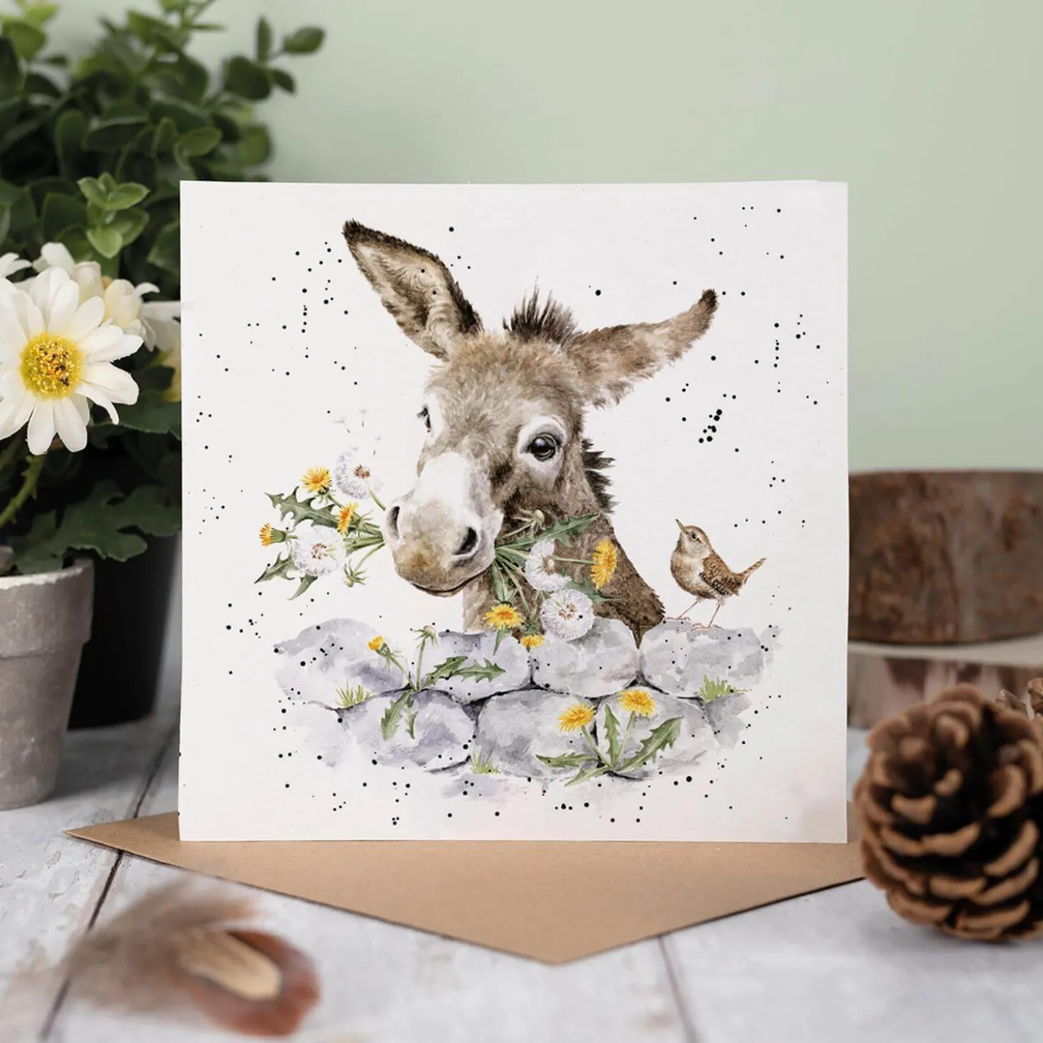 Wrendale Designs by Hannah Dale Card - Fine & Dandy - Donkey