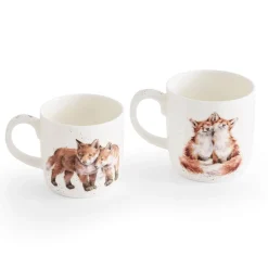 Wrendale Designs by Hannah Dale Parent & Child Mug Set - The Foxes