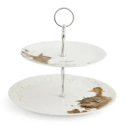 Wrendale Designs by Hannah Dale 2 Tier Porcelain Cake Stand