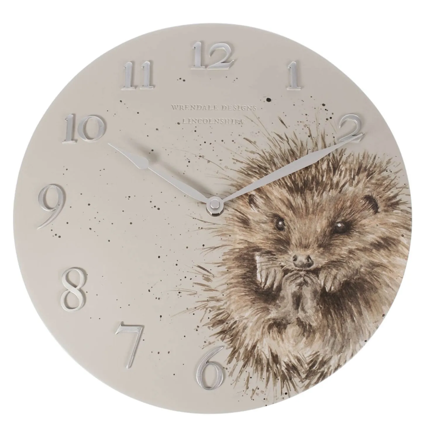 Wrendale Designs by Hannah Dale Wall Clock - Hedgehog