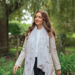 Wrendale Designs Everyday Scarf - Feline Friends