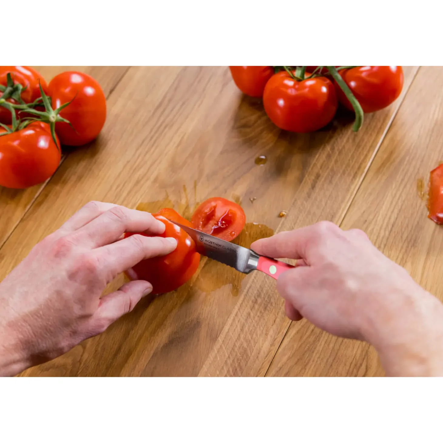 Wusthof Classic 23cm Bread Knife - Coral Peach