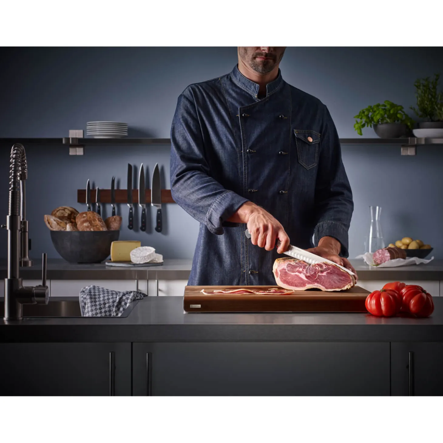 Wusthof Classic Ikon 9cm Paring Knife - Black