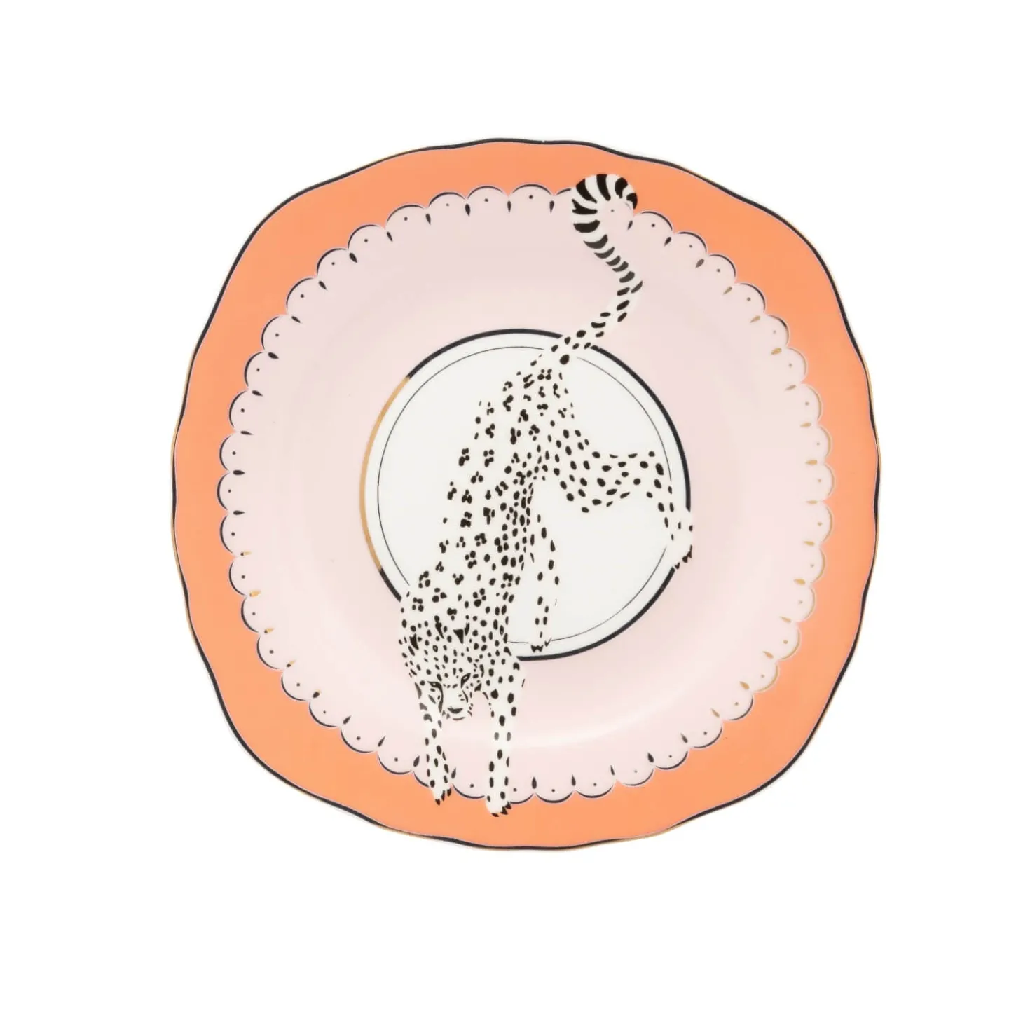 Yvonne Ellen Fine China Tea Plate - Leopard