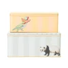 Yvonne Ellen Set Of 2 Rectangular Storage Tins - Panda & Parakeet