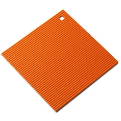 Zeal 22cm Large Silicone Trivet Mat - Neon Orange