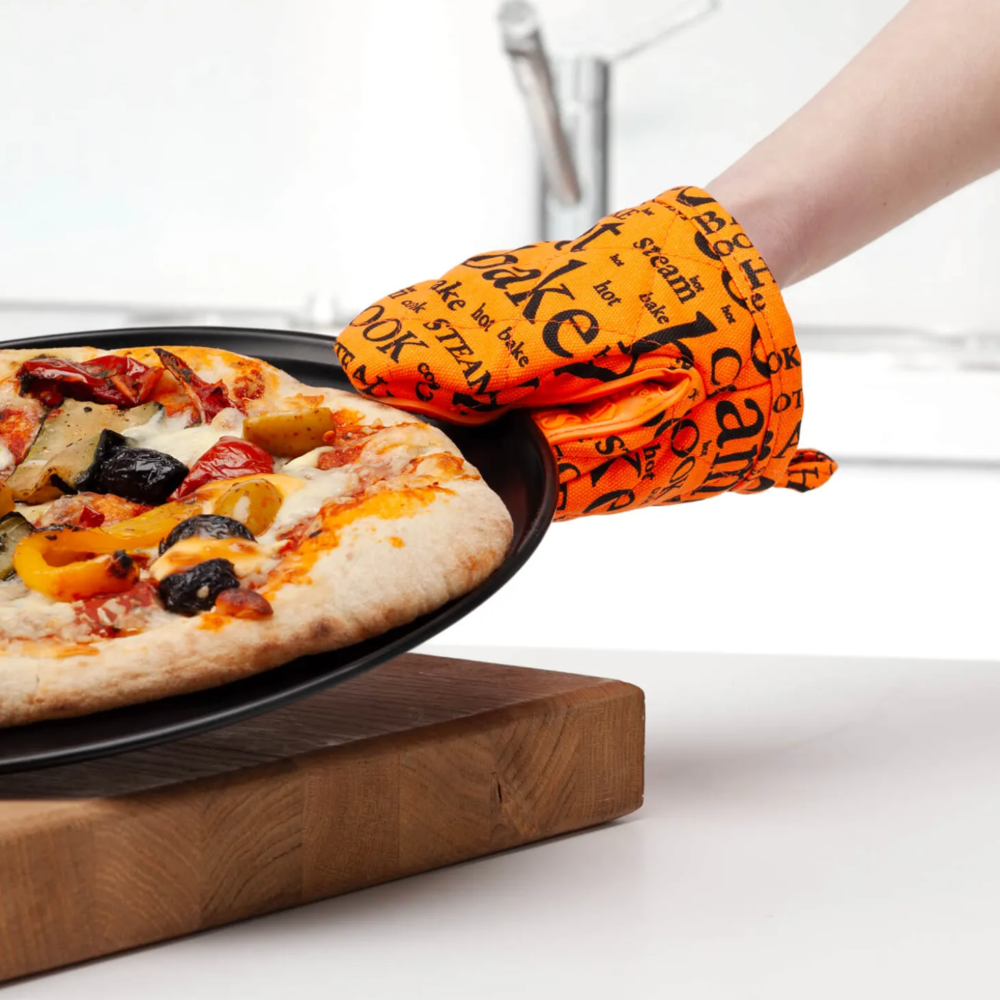 Zeal Hot Grab Mini Oven Mitt - Neon Orange