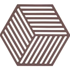 Zone Denmark Hexagon Silicone Trivet - Chocolate